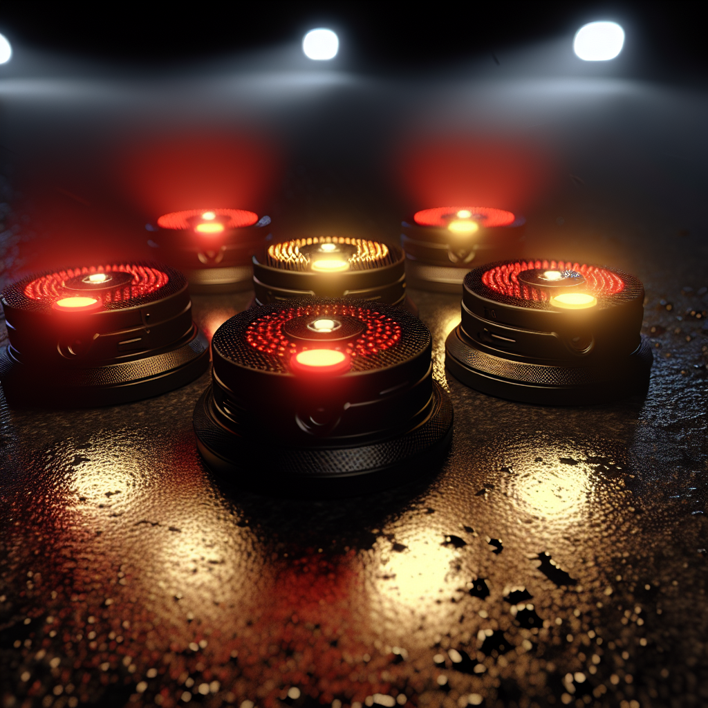 LED Road Flares 6-Pack Rechargeable